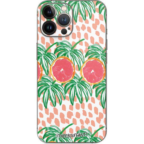 Bouffants and Broken Hearts Graphic Grapefruit iPhone 13 Pro Max Skin